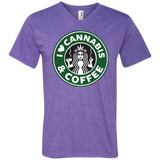 Cannabis & Coffee V-Neck T-Shirt
