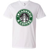 Cannabis & Coffee V-Neck T-Shirt