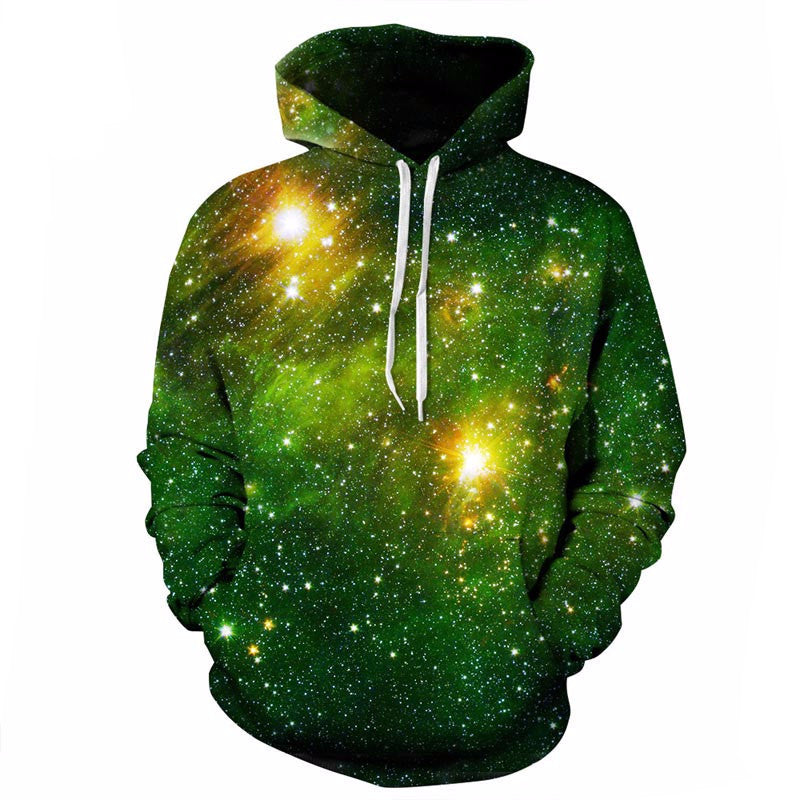 Green Space Galaxy Hoodie