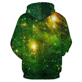 Green Space Galaxy Hoodie