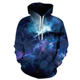 Blue Nebula Space Galaxy Hoodie