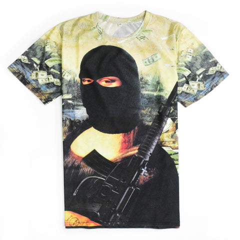YNM Gangster Mona Lisa T-shirt