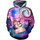 Space Galaxy Cat Hoodies Collection
